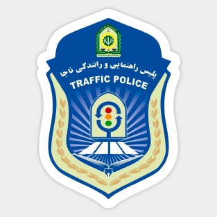 Iran Road Police Farsi sign for funny Persian Sticker